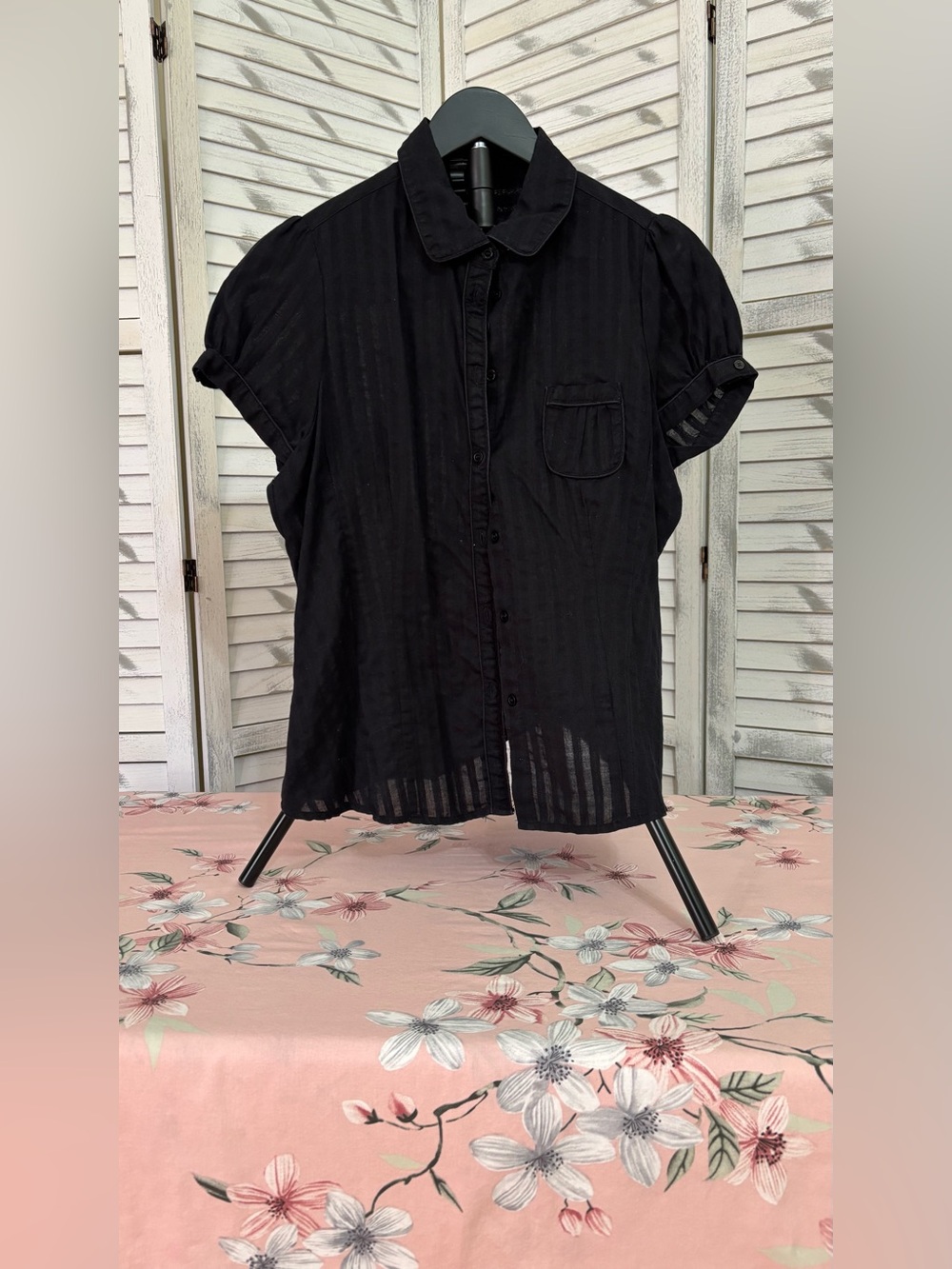 Canyon River Blues Black Short-Sleeve Button-Down Shirt